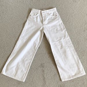 Zara high rise wide leg jeans